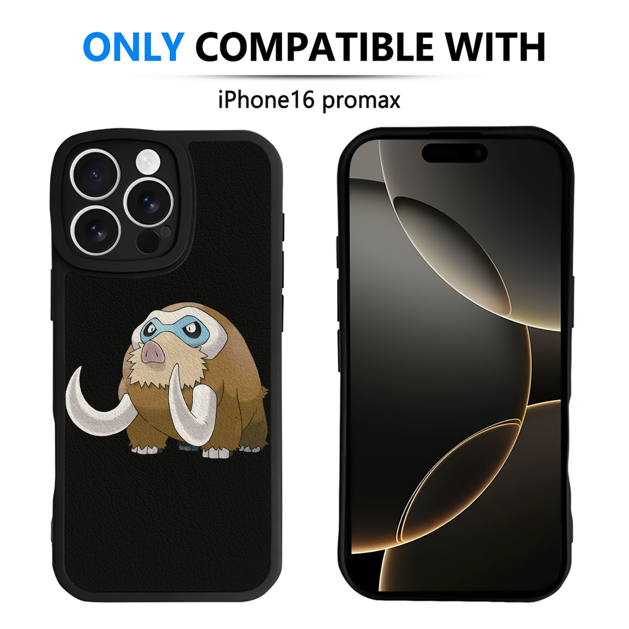 （画像用） ポケットモンスター Pokémon 【iPhone 16シリーズ対応】シリコンスマホケース（レザー調） 材質：シリコン